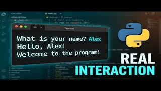 Need User Input in Python Watch This
