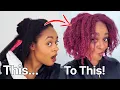 RED HAIR TRANSFORMATION On 4c Hair Baddie Alert