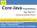 Java Stream Interface with reduce Method Java 8 Stream API java util stream package