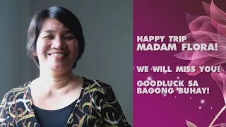 our send off for our dear madam flora