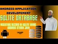 SQLite Database Basics Inserting Records in SQLite Database Table
