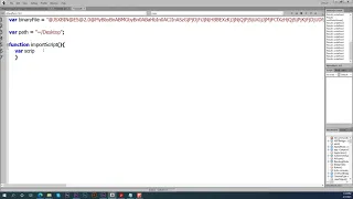 Connecting scripts with binary file