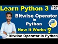 Bitwise Operator in Python in Hindi Urdu Python bitwise Operator in Hindi Urdu Cyber Warriors