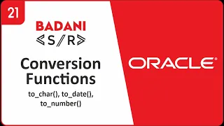 Conversion Functions in Oracle Hindi