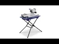 Kobalt 7-in Tabletop Sliding Table Tile Saw with Stand