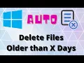 Task Scheduler How to delete files older than X days automatically - windows command prompt