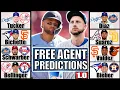 MLB Free Agent Predictions Will Bo Bichette Leave Kyle Tucker To The Dodgers Or Yankees More