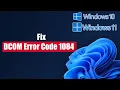Fix Windows DCOM Error Code 1084
