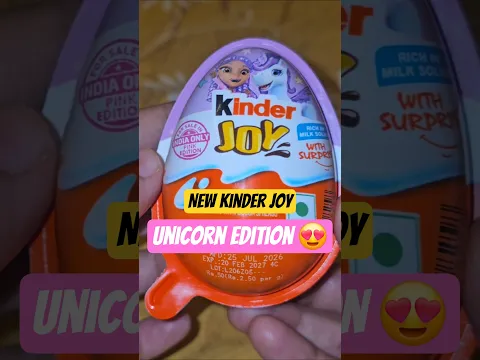 New Launch in India ! Kinder Joy Unicorn Edition 🤩 #boobootv #unicorn #kinderjoy