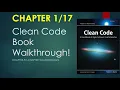 Chapter 1 - Clean Code Clean Code Book Walkthrough