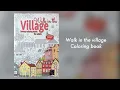 WALK IN THE VILLAGE coloring book FLIP THROUGH