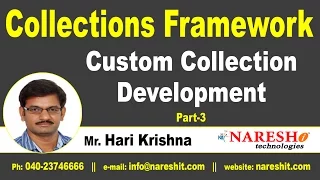 Custom Collection Development Part 3 Core Java Tutorial Mr Hari Krishna
