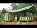 Lagu 210 days of perseverance, the young woman built her dream bamboo house.