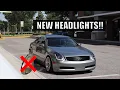 Installing My Spec D Headlights On My G35