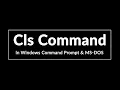 Clear Screen CLS Command in Windows Command Prompt Explained in Hindi