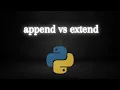 append vs extend Python Basics Interview Questions Data Science List Methods