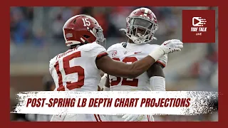 Alabama Football Nick Saban Post-spring depth chart projections for the Alabama linebackers