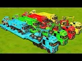 Download Lagu MAN RESCUE, MERCEDES AMBULANCE, AMBULANCE, POLICE CARS TRANSPORTING TO GARAGE WITH TRUCK - FS22