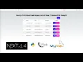 Next js 14 Python Flask Mysql List All Data TailwindCSS DaisyUI
