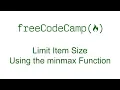 CSS Grid - Limit Item Size Using the minmax Function