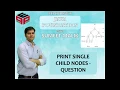 Print Single Child Nodes Question Binary Trees Data Structure and Algorithms in JAVA