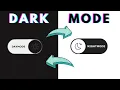 Creating Dark and Light Mode in Websites HTML CSS JS