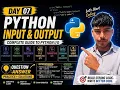 Python Input Output Day 7 Python for Beginners Full Course