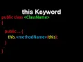 this Keyword Java Objects - AP Computer Science A