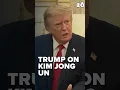 Trump says relationship with Kim Jong Un has helped improve stability