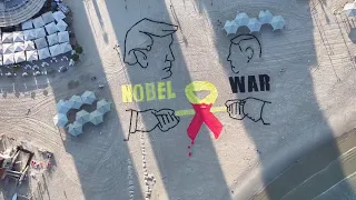 Giant Drawing Of Trump And Netanyahu On Tel Aviv Beach Draws Attention To Plight Of Hostages  Giant Drawing Of Trump And Netanyahu On Tel Aviv Beach Draws Attention To Plight Of Hostages