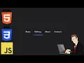 How to create an Animated Navigation Menu Indicator HTML CSS JavaScript