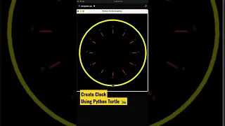 Draw Clock Using Python Turtle Coding Status