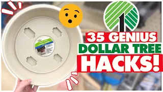 35+ BEST KEPT SECRET Dollar Tree Hacks you MUST TRY in 2025 😮 Organizing, Cleaning, DIY, & Decor