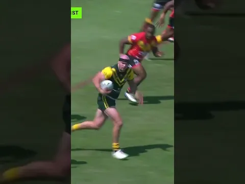 Somebody stop him! A little footwork thrown in too. #nrl