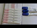 Pregnancy test line progression