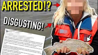 Tassie Trout Lady ARRESTED for doing WHAT to a FISH Trout for Clout