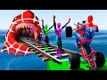 Download Lagu GTA V Epic New Stunt Race For Car Racing Challenge by Quad Bike, Cars and Motorcycle, Spider Shark