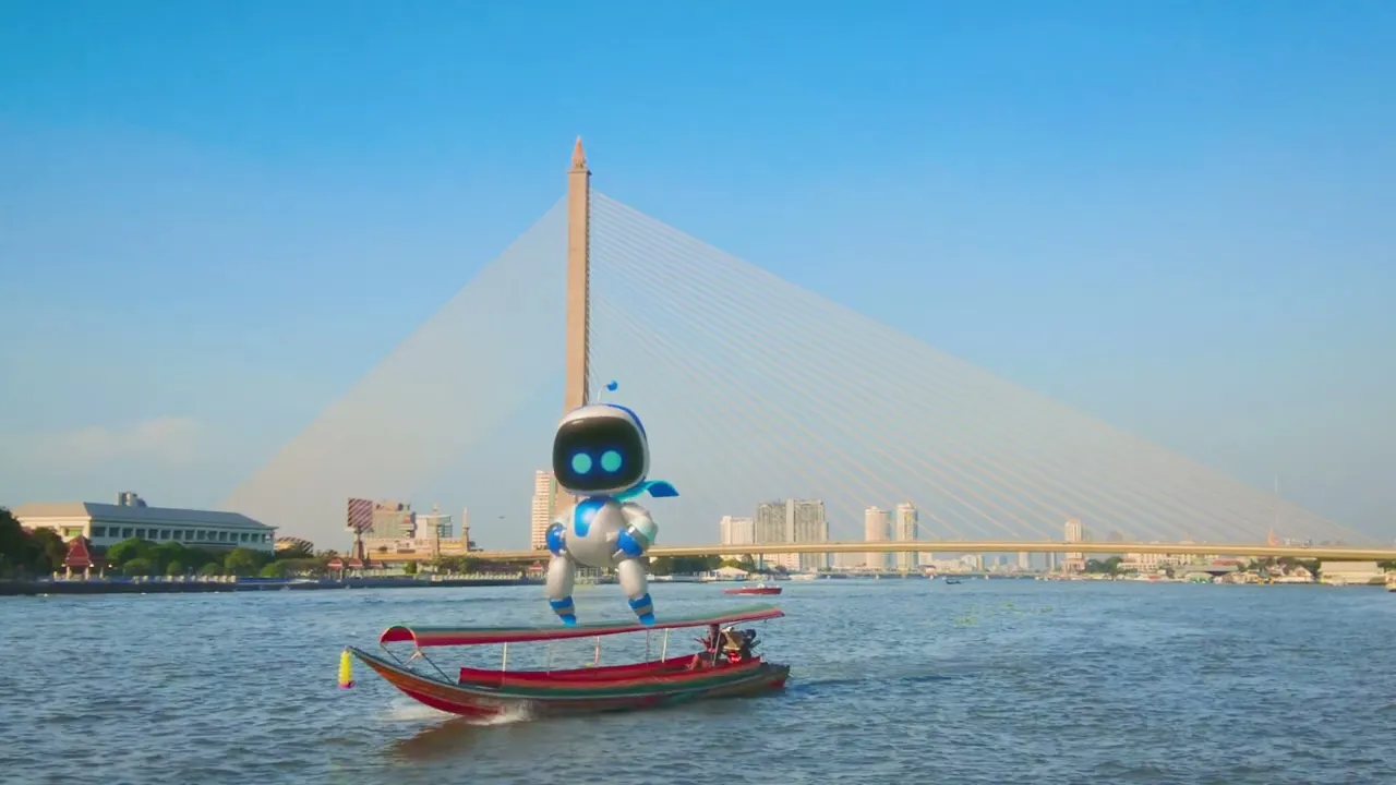 ASTRO is sailing over Chao Phraya River to find his crewmate Bot in Thailand