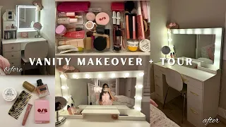 vanity tour transformation new organization makeup decluttering