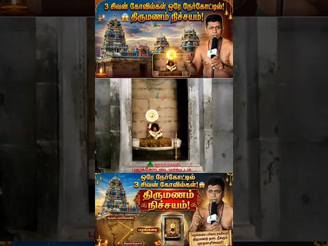 ஒரே நேர்கோட்டில் 3 அரிய சிவன் கோவில்கள்! #shorts புதுக்கோட்டை மாவட்டம் பழங்காரை புராதனபுரீஸ்வரர்