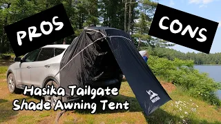 4K Hasika Tailgate Shade Awning Tent Review Set Up Tips Tricks