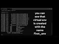 How to install create activate and deactivate Python Virtual environment in 2 minutes