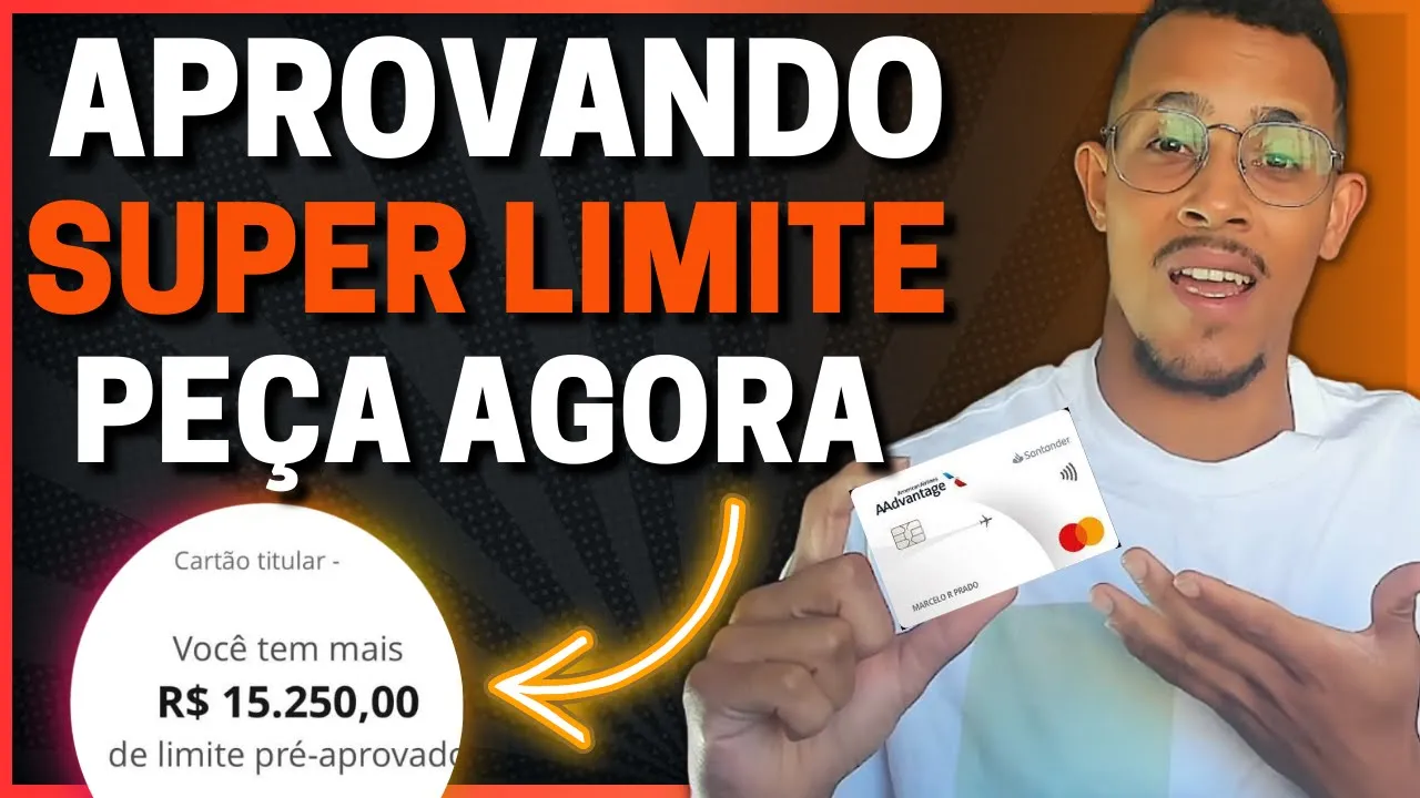 ????ATENÇÃO!  MEGA LIMITE DE CRÉDITO NESSE CARTÃO DE CRÉDITO AADVANTAGE DO SANTANDER - Rei dos cartões