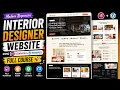 I Built a Stunning INTERIOR DESIGNER Website using ELEMENTOR WordPress 2026