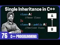 Single Inheritance in C