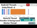 Android Threads Services-2 - What is Thread Worker Handler Thread U4Universe