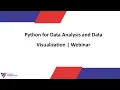 Python for Data Analysis and Data Visualization Webinar Albedo Foundation