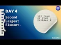Day 4 Find Second Largest Element in Array 100 Days Coding Challenge