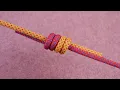 Rope connection knot knotting method