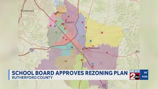 Rutherford County board approves rezoning plan